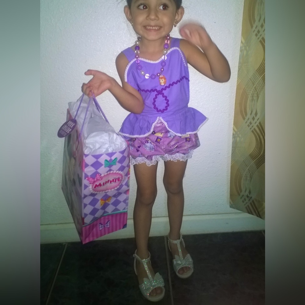 Disney Sofia the First handmade Romper Girls sz 2-3